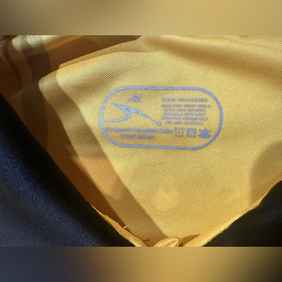 Score AL Soccer REFEREE JERSEY Shirt Yellow & Black Short Sleeve Size: L Men’s - Picture 9 of 14